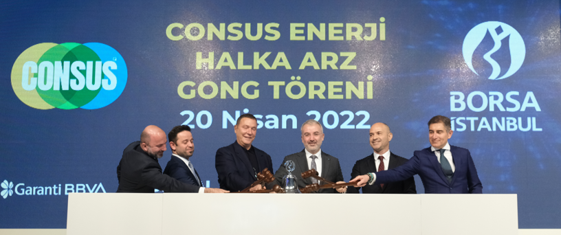 Borsa İstanbul’da gong Consus Enerji için çaldı