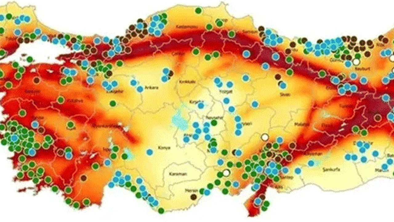 Türkiye'nin afet risk haritası açıklandı